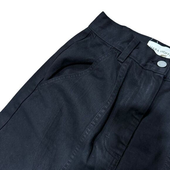 Revolve Mara Hoffman Nikita Denim Jean Black Pencil Midi Skirt - Picture 8 of 11